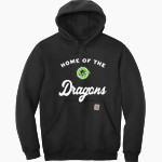 AZ Compass DRAGONS Carhartt Men's Midweight Hooded Sweatshirt Front Thumbnail