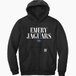 Emery Jaguars Carhartt Men's Midweight Hooded Sweatshirt Front Thumbnail