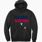 French-American School of New York - Online Store <span class="pdp-name-mascot">French-American School Sharks</span> Carhartt Men's Midweight Hooded Sweatshirt Front Thumbnail