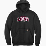 Ludlow Lions <span class="pdp-name-mascot">Lions</span> Carhartt Men's Midweight Hooded Sweatshirt Front Thumbnail