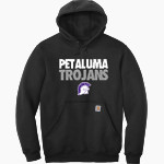 Petaluma Trojans <span class="pdp-name-mascot">Petaluma Trojans</span> Carhartt Men's Midweight Hooded Sweatshirt Front Thumbnail
