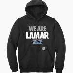 Lamar Mustangs Carhartt Men's Midweight Hooded Sweatshirt Front Thumbnail