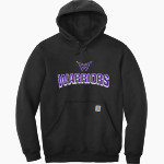 Warrenton Warriors Carhartt Men's Midweight Hooded Sweatshirt Front Thumbnail