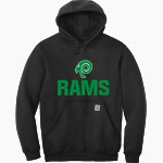 PARKSIDE HIGH SCHOOL RAMS <span class="pdp-name-mascot">PARKSIDE RAMS</span> Carhartt Men's Midweight Hooded Sweatshirt Front Thumbnail
