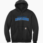 MERRITT ACADEMY HIGH SCHOOL MUSTANGS Carhartt Men's Midweight Hooded Sweatshirt Front Thumbnail