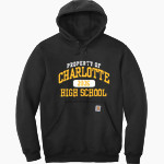 CHARLOTTE HIGH SCHOOL TROJANS Carhartt Men's Midweight Hooded Sweatshirt Front Thumbnail