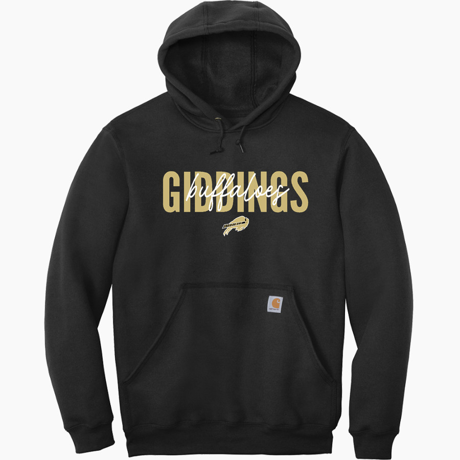GIDDINGS BUFFALOS Carhartt Men's Midweight Hooded Sweatshirt