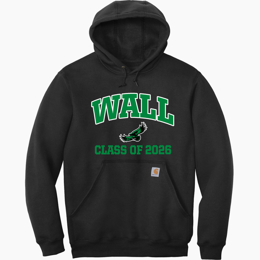 WALL HIGH SCHOOL HAWKS <span class="pdp-name-mascot">WALL HAWKS</span> Carhartt Men's Midweight Hooded Sweatshirt