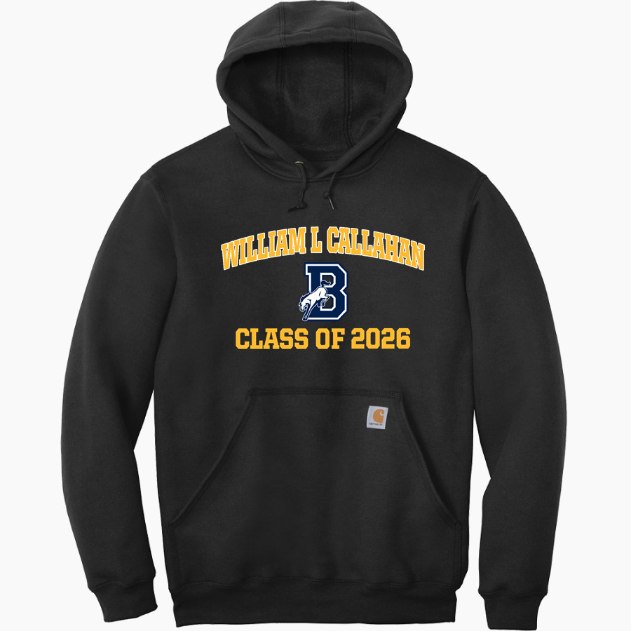 William L Callahan Broncos Carhartt Men's Midweight Hooded Sweatshirt