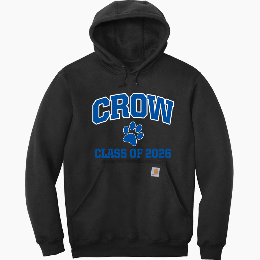 Crow Tigers Carhartt Men's Midweight Hooded Sweatshirt