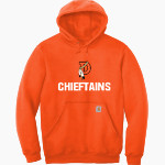 Dowagiac Chieftains <span class="pdp-name-mascot">Dowagiac Chieftains</span> Carhartt Men's Midweight Hooded Sweatshirt Front Thumbnail