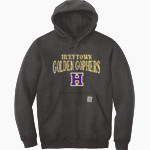 Hueytown Golden Gophers Carhartt Men's Midweight Hooded Sweatshirt Front Thumbnail
