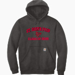 St. John's Prep Red Storm Carhartt Men's Midweight Hooded Sweatshirt Front Thumbnail