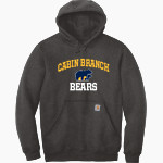Cabin Branch Bears Carhartt Men's Midweight Hooded Sweatshirt Front Thumbnail