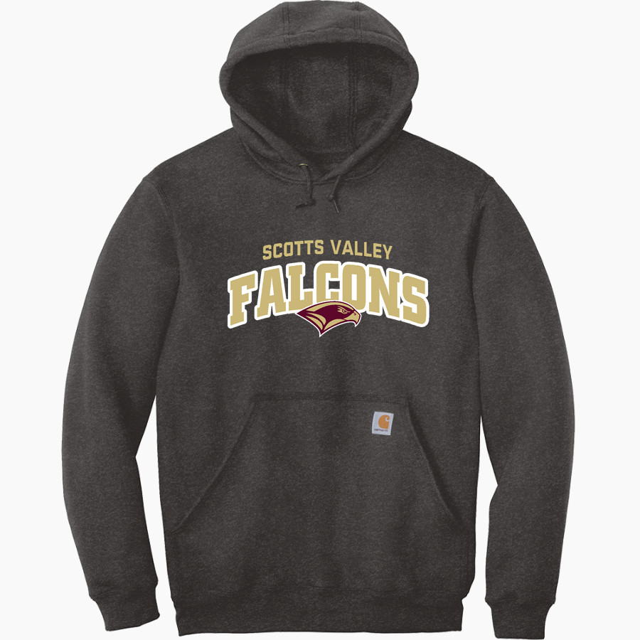 Scotts Valley Falcons Carhartt Men's Midweight Hooded Sweatshirt