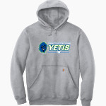Cleveland Community College Yetis Carhartt Men's Midweight Hooded Sweatshirt Front Thumbnail