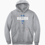 Barton College Official Store of the Bulldogs <span class="pdp-name-mascot">Barton Bulldogs</span> Carhartt Men's Midweight Hooded Sweatshirt Front Thumbnail