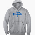 Warren Blue Devils <span class="pdp-name-mascot">Warren Blue Devils</span> Carhartt Men's Midweight Hooded Sweatshirt Front Thumbnail