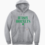 Hudson Hornets Carhartt Men's Midweight Hooded Sweatshirt Front Thumbnail
