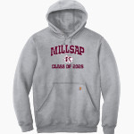 MILLSAP HIGH SCHOOL BULLDOGS <span class="pdp-name-mascot">MILLSAP BULLDOGS</span> Carhartt Men's Midweight Hooded Sweatshirt Front Thumbnail