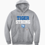 Crow Tigers Carhartt Men's Midweight Hooded Sweatshirt Front Thumbnail