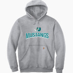 University Prep Mustangs <span class="pdp-name-mascot">University Prep Mustangs</span> Carhartt Men's Midweight Hooded Sweatshirt Front Thumbnail