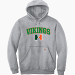 Huffman Vikings <span class="pdp-name-mascot">Huffman Vikings</span> Carhartt Men's Midweight Hooded Sweatshirt Front Thumbnail