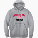 Mountain View Cougars Carhartt Men's Midweight Hooded Sweatshirt Front Thumbnail