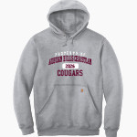 Auburn Hills Christian Cougars <span class="pdp-name-mascot">Auburn Hills Christian Cougars</span> Carhartt Men's Midweight Hooded Sweatshirt Front Thumbnail