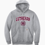 LUTHERAN HIGH SCHOOL MUSTANGS Carhartt Men's Midweight Hooded Sweatshirt Front Thumbnail