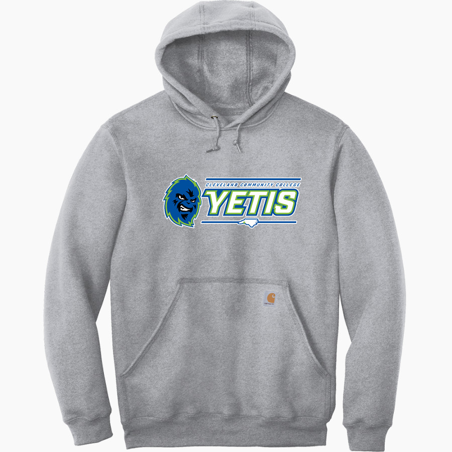 Cleveland Community College Yetis Carhartt Men's Midweight Hooded Sweatshirt