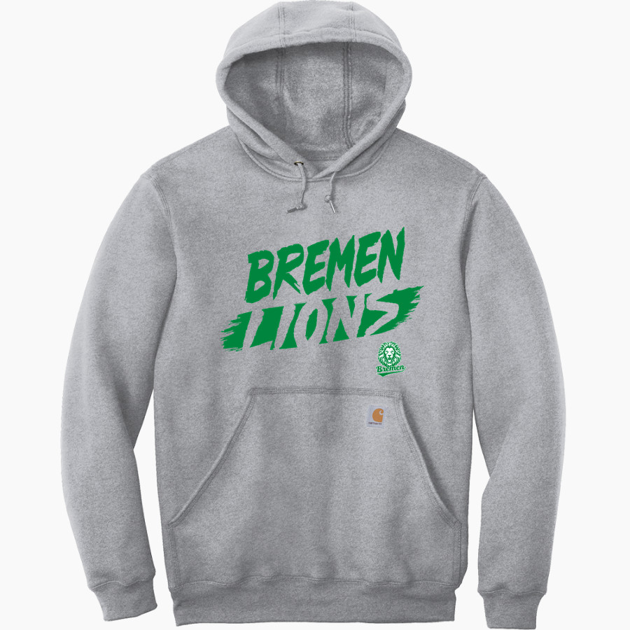 Bremen Athletics Sideline Store <span class="pdp-name-mascot">Bremen Lions</span> Carhartt Men's Midweight Hooded Sweatshirt