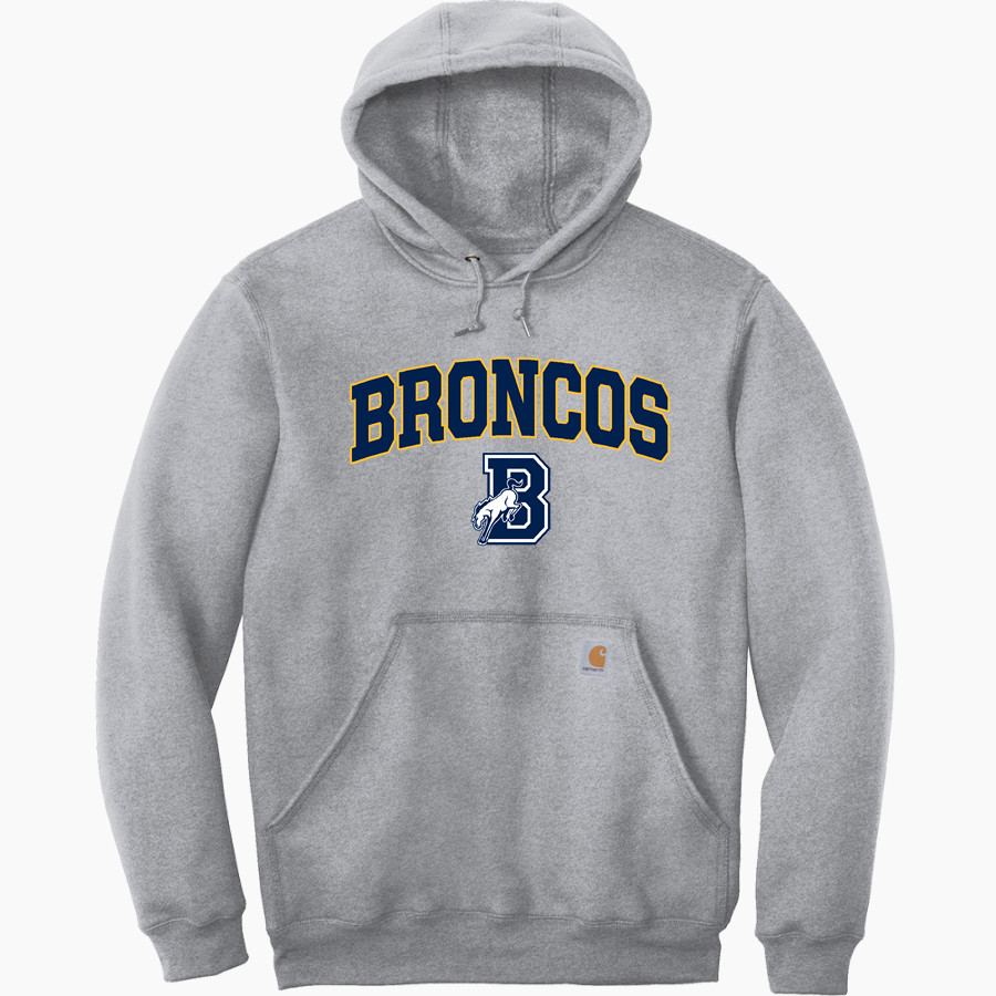 Burrillville Broncos Carhartt Men's Midweight Hooded Sweatshirt