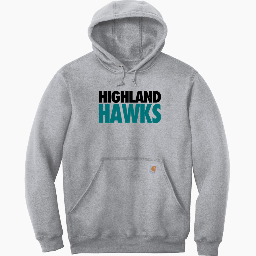 Highland Hawks <span class="pdp-name-mascot">Highland Hawks</span> Carhartt Men's Midweight Hooded Sweatshirt
