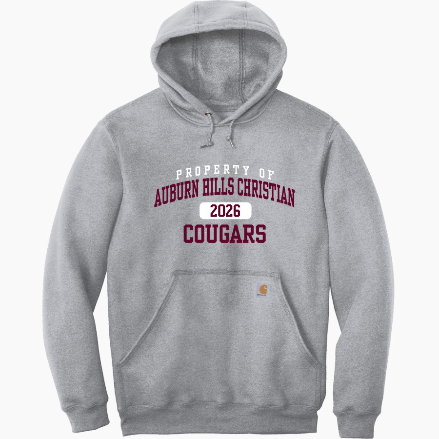 Auburn Hills Christian Cougars <span class="pdp-name-mascot">Auburn Hills Christian Cougars</span> Carhartt Men's Midweight Hooded Sweatshirt