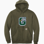 Gunston Herons Carhartt Men's Midweight Hooded Sweatshirt Front Thumbnail