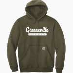 Greeneville Greene Devils <span class="pdp-name-mascot">Greeneville Greene Devils</span> Carhartt Men's Midweight Hooded Sweatshirt Front Thumbnail
