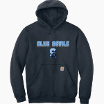 Springbrook Blue Devils <span class="pdp-name-mascot">Springbrook Blue Devils</span> Carhartt Men's Midweight Hooded Sweatshirt Front Thumbnail
