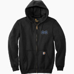 Moravian University Greyhounds <span class="pdp-name-mascot">Moravian University Greyhounds</span> Carhartt Men's Midweight Hooded Zip-Front Sweatshirt Front Thumbnail