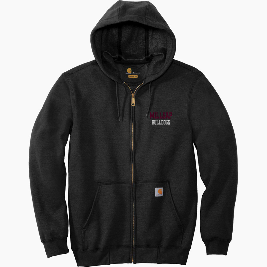 MILLSAP HIGH SCHOOL BULLDOGS <span class="pdp-name-mascot">MILLSAP BULLDOGS</span> Carhartt Men's Midweight Hooded Zip-Front Sweatshirt