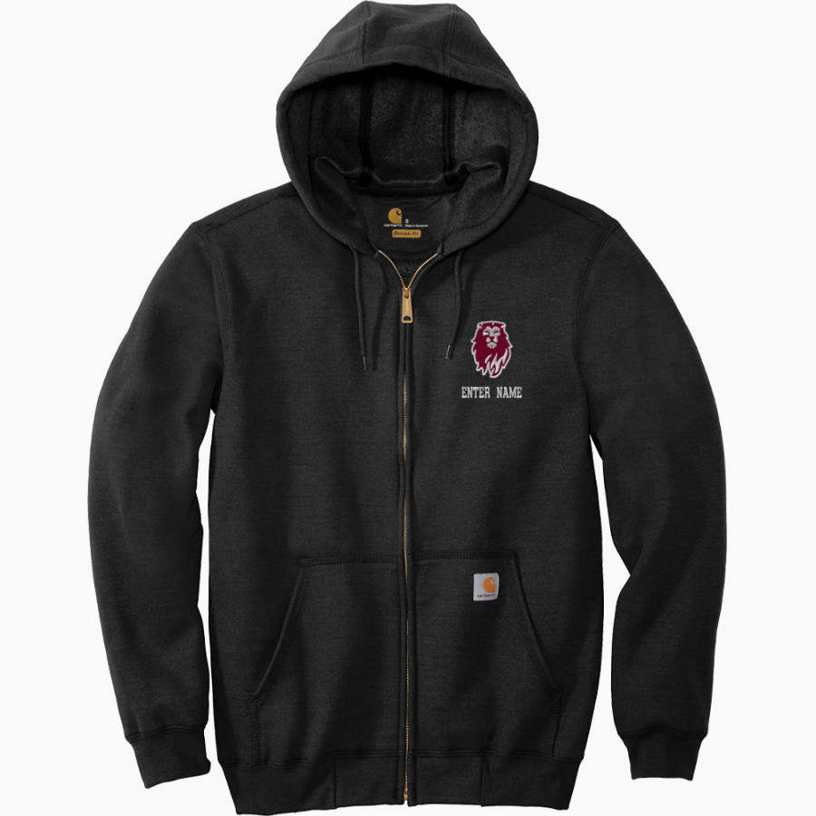 MORAVIAN ACADEMY LIONS <span class="pdp-name-mascot">MORAVIAN ACADEMY LIONS</span> Carhartt Men's Midweight Hooded Zip-Front Sweatshirt