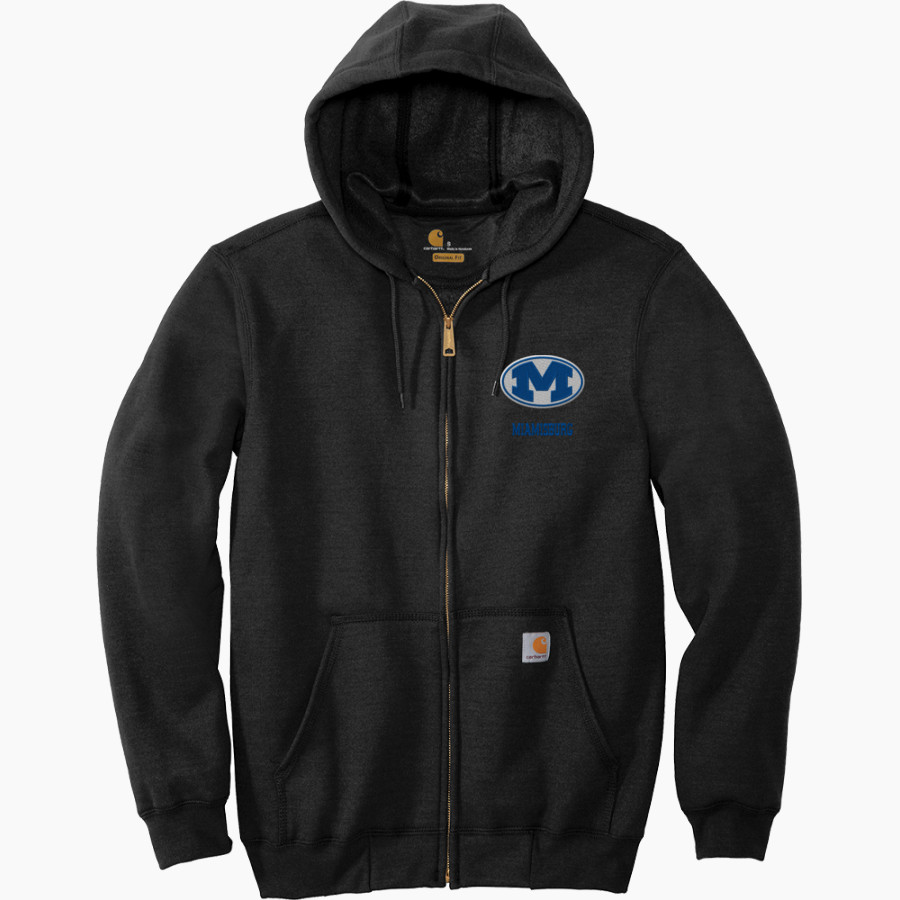 MIAMISBURG HIGH SCHOOL VIKINGS Carhartt Men's Midweight Hooded Zip-Front Sweatshirt