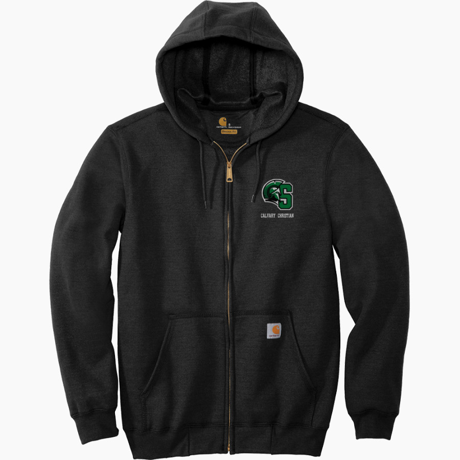 Calvary Christian Spartans <span class="pdp-name-mascot">Calvary Christian Spartans</span> Carhartt Men's Midweight Hooded Zip-Front Sweatshirt