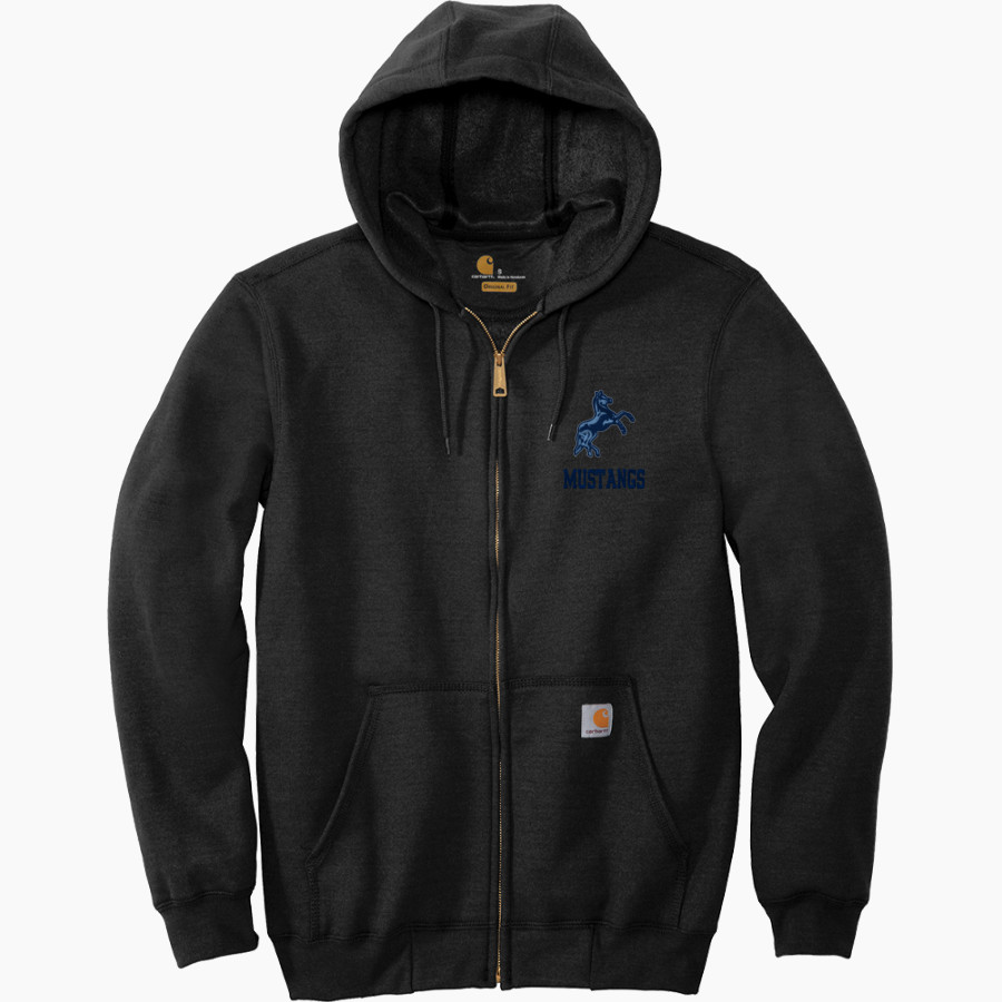 Mannion Mustangs <span class="pdp-name-mascot">Mannion Mustangs</span> Carhartt Men's Midweight Hooded Zip-Front Sweatshirt