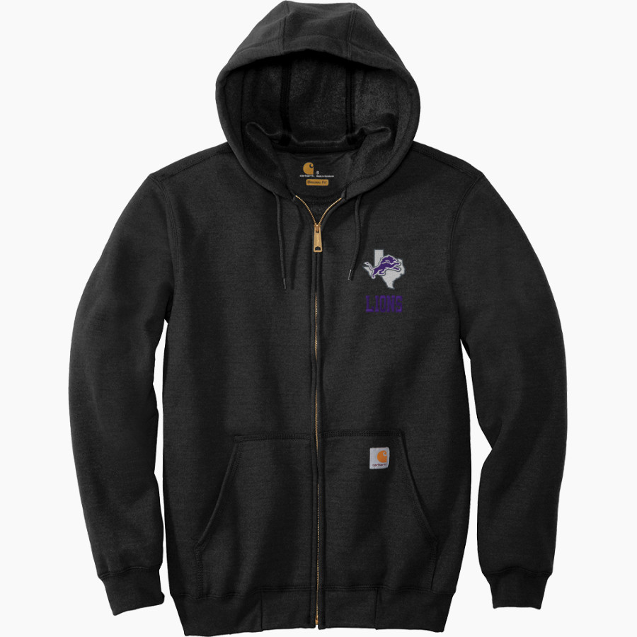Johnson County Lions <span class="pdp-name-mascot">JOHNSON COUNTY SPORTS ASSOCIATION Lions</span> Carhartt Men's Midweight Hooded Zip-Front Sweatshirt