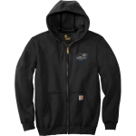 Midstate Mudcats Mudcats <span class="pdp-name-mascot">Midstate Mudcats Mudcats</span> Carhartt Men's Midweight Hooded Zip-Front Sweatshirt Front Thumbnail