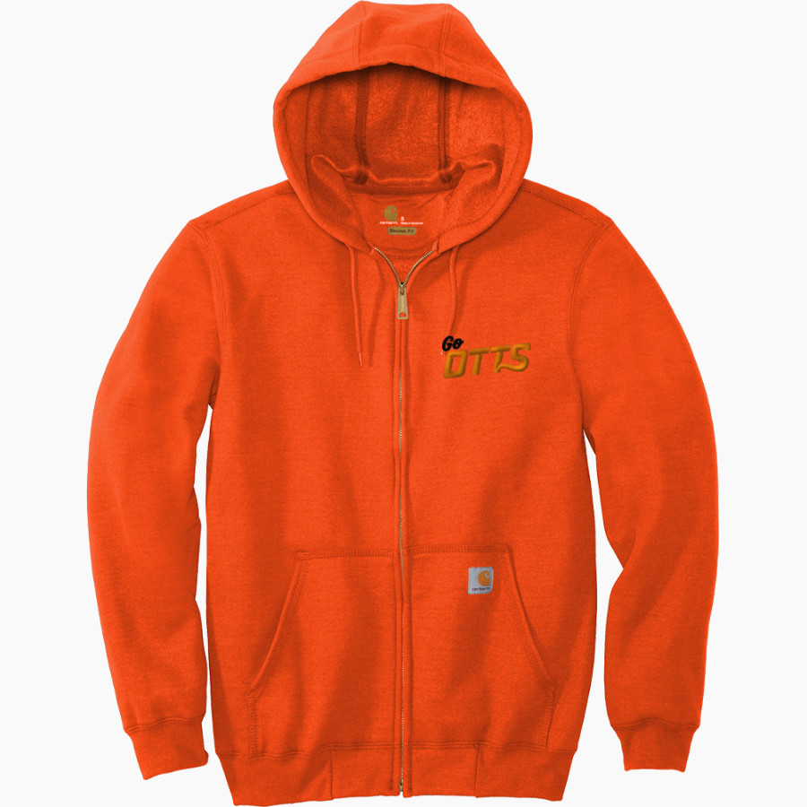 Lewis & Clark College The Official Online Store Carhartt Men's Midweight Hooded Zip-Front Sweatshirt