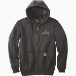 Olivet Nazarene Tigers Carhartt Men's Midweight Hooded Zip-Front Sweatshirt Front Thumbnail