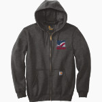 MacArthur Generals <span class="pdp-name-mascot">MACARTHUR HIGH SCHOOL Generals</span> Carhartt Men's Midweight Hooded Zip-Front Sweatshirt Front Thumbnail