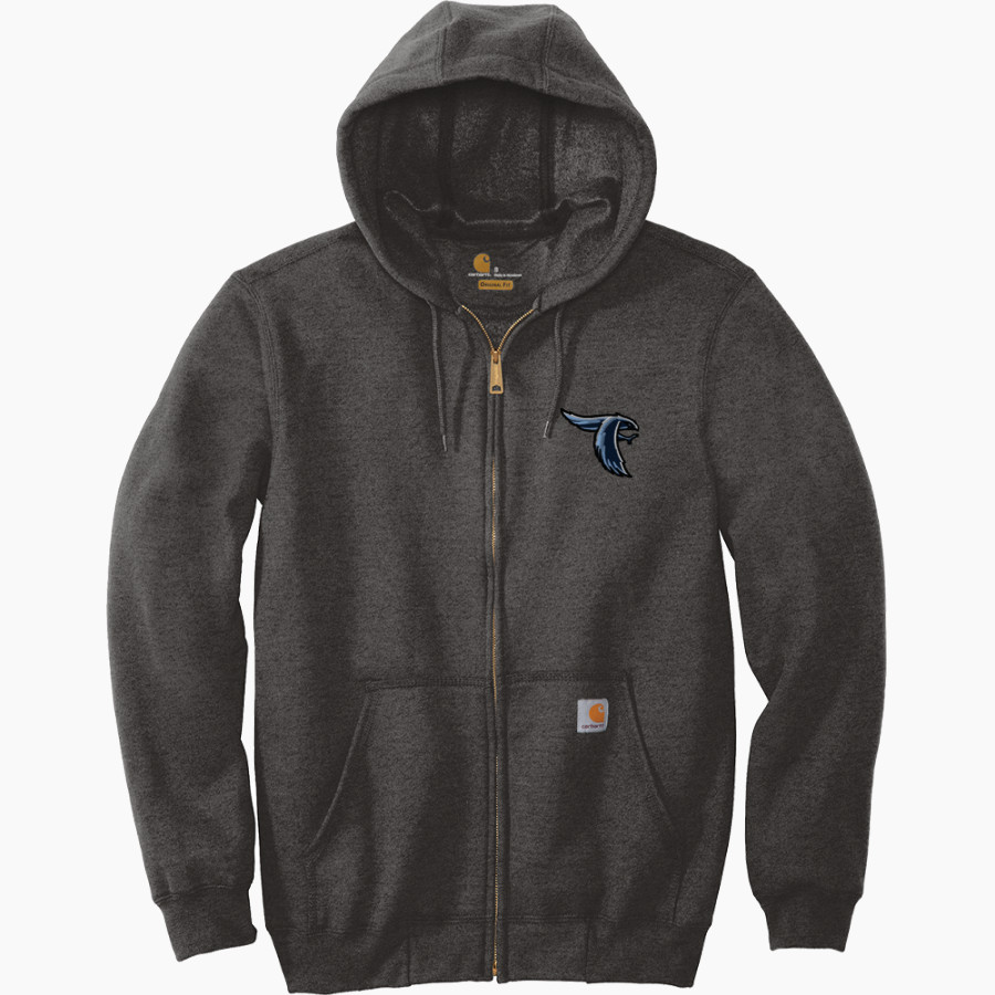 Perry Meridian Falcons Carhartt Men's Midweight Hooded Zip-Front Sweatshirt